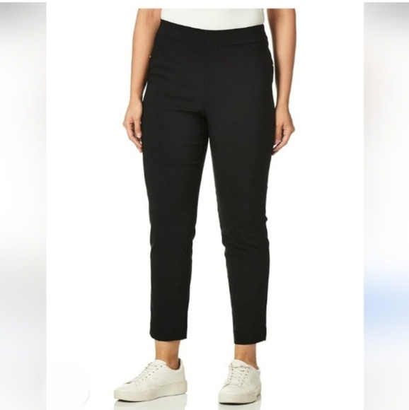🌺Black pull on  pants with pockets - Picture 1 of 7